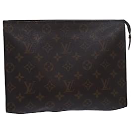 Louis Vuitton-LOUIS VUITTON Monogram Poche Toilette 26 Pouch M47542 LV Auth 79929-Monogram