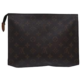 Louis Vuitton-LOUIS VUITTON Monogram Poche Toilette 26 Pouch M47542 LV Auth 79929-Monogram