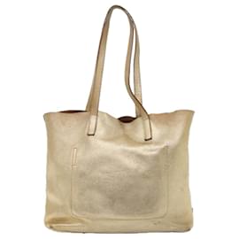 Prada-PRADA Borsa Tote Pelle Oro Auth 79714-D'oro