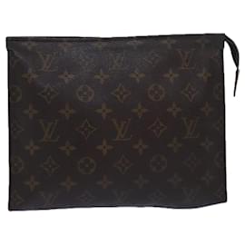 Louis Vuitton-LOUIS VUITTON Monogram Poche Toilette 26 Pouch M47542 LV Auth 78306-Monogram