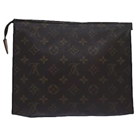 Louis Vuitton-LOUIS VUITTON Monogram Poche Toilette 26 Pouch M47542 LV Auth 78306-Monogram