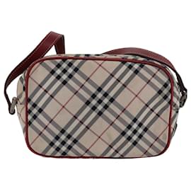 Burberry-Borsa a spalla Burberry Nova Check Blue Label in nylon beige Auth yk13226-Beige