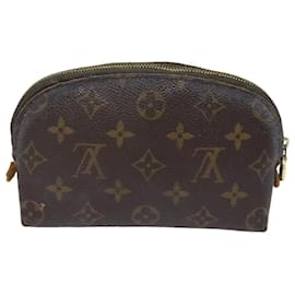 Louis Vuitton-LOUIS VUITTON Monogram Pochette Cosmetic PM Cosmetic Pouch M47515 LV Auth 78301-Monogram