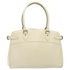 Louis Vuitton-LOUIS VUITTON Bolsa de Mão Epi Passy GM Branca Yvoire M5926J LV Auth 77713-Branco,Outro