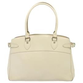 Louis Vuitton-LOUIS VUITTON Bolsa de Mão Epi Passy GM Branca Yvoire M5926J LV Auth 77713-Branco,Outro