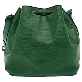 Louis Vuitton-LOUIS VUITTON Epi Petit Noe Bolsa de Ombro Verde M44104 LV Auth 78328-Verde