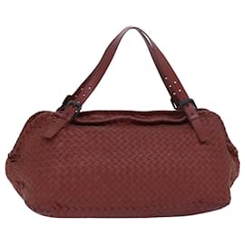 Autre Marque-BOTTEGA VENETA INTRECCIATO Tote Bag Leather Red Auth mr274-Red