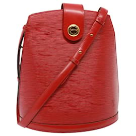 Louis Vuitton-LOUIS VUITTON Bolsa de Ombro Epi Cluny Vermelha M52257 LV Auth 78157-Vermelho