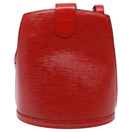 Louis Vuitton-LOUIS VUITTON Sac à épaule Epi Cluny Rouge M52257 LV Auth 78157-Rouge