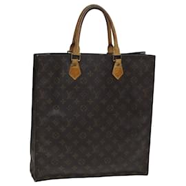 Louis Vuitton-LOUIS VUITTON Monogram Sac Plat Hand Bag M51140 LV Auth 79832-Monogram