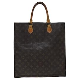 Louis Vuitton-LOUIS VUITTON Monogram Sac Plat Hand Bag M51140 LV Auth 79832-Monogram