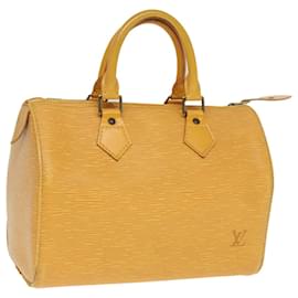 Louis Vuitton-LOUIS VUITTON Epi Speedy 25 Bolsa de Mão Tassili Amarelo M43019 LV Auth 78893-Outro