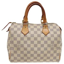 Louis Vuitton-LOUIS VUITTON Borsa a Mano Speedy 25 Damier Azur N41534 LV Auth 79271-Altro