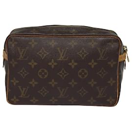 Louis Vuitton-LOUIS VUITTON Monogram Compiegne 23 Clutch Bag M51847 LV Auth 79549-Monogram