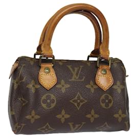 Louis Vuitton-LOUIS VUITTON Monogram Mini Speedy Hand Bag Vintage M41534 LV Auth 79450-Monogram