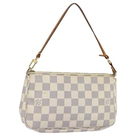 Louis Vuitton-LOUIS VUITTON Pochette Accessoires Damier Azur N51986 Auth LV 79021-Altro