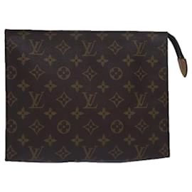 Louis Vuitton-LOUIS VUITTON Monogram Poche Toilette 26 Pouch M47542 LV Auth 79574-Monogram