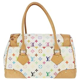 Louis Vuitton-LOUIS VUITTON Handtasche Beverly GM Monogram Multicolor Weiß M40201 Auth 79053-Weiß