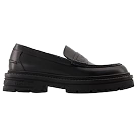 Versace-Mocassins Adriano - Versace - Couro - Preto-Preto