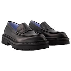 Versace-Mocassins Adriano - Versace - Couro - Preto-Preto