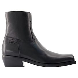 Bottines Luciano - Versace - Cuir - Noir Noir