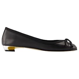 Alexander Mcqueen-Armadillo Ballerinas - Alexander McQueen - Leather - Black-Black