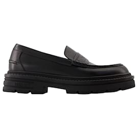 Versace-Mocassins Adriano - Versace - Couro - Preto-Preto