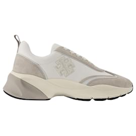 Tory Burch-Sneakers Good Luck Trainer - Tory Burch - Pelle - Bianco-Bianco