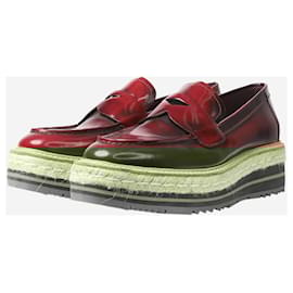 Prada-Red platform loafers - size EU 36.5-Red