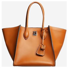 Ermanno Scervino Bolsa de mão em couro tan Marrom
