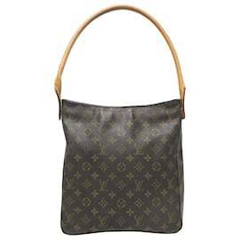 Louis Vuitton-Louis Vuitton Brown Monogram Looping GM-Brown