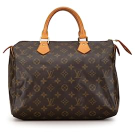 Louis Vuitton-Louis Vuitton Speedy 30 Monograma Marrón-Castaño