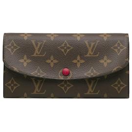 Louis Vuitton-Louis Vuitton Brown Monogram Emilie Wallet-Brown