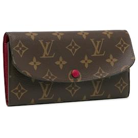 Louis Vuitton-Louis Vuitton Brown Monogram Emilie Wallet-Brown