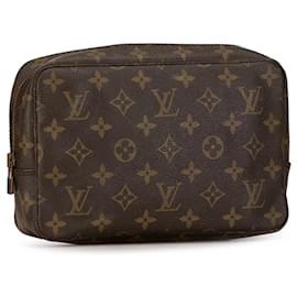 Louis Vuitton-Louis Vuitton Brown Monogram Trousse Toilette 23-Brown