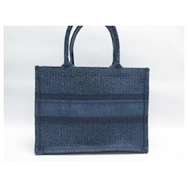 Christian Dior-BORSA CHRISTIAN DIOR BOOK TOTE M TOILE JACQUARD DENIM M1296ZEGC-Blu