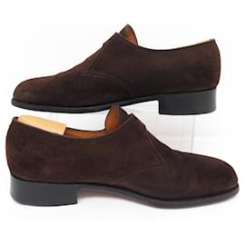 JM Weston-JM WESTON SHOES BUCKLE LOAFERS FLORE 531 9.5D 43.5 SHOE TREE-Brown