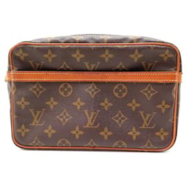 Louis Vuitton-VINTAGE TOILETTENBEUTEL LOUIS VUITTON COMPIEGNE 25 M51847 MONOGRAMM-Braun