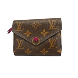 Louis Vuitton-Louis Vuitton Tri-fold Wallet in Fuchsia for Women-Fuschia