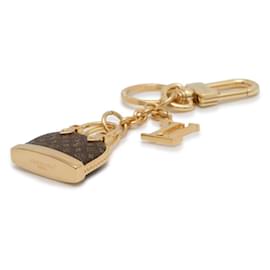 Louis Vuitton-Louis Vuitton Alma Monogramm Schlüsselanhänger Charm-Braun,Golden