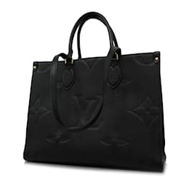 Louis Vuitton-Bolsa Louis Vuitton Monogram Empreinte On the Go MM em Preto-Preto