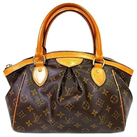 Louis Vuitton-Louis Vuitton Monogram Tivoli PM Handtasche für Damen-Braun,Monogramm