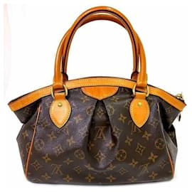 Louis Vuitton-Louis Vuitton Monogram Tivoli PM Handtasche für Damen-Braun,Monogramm