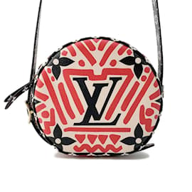 Louis Vuitton-Louis Vuitton Monogram Giant LV Crafty Boite Chapeau Souple Umhängetasche-Rot