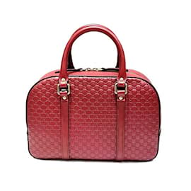 Gucci-Borsa Micro Guccissima in pelle rossa Gucci-Rosso