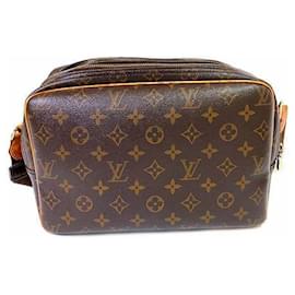 Louis Vuitton-Louis Vuitton Monogram Reporter PM Schultertasche-Braun,Andere,Monogramm