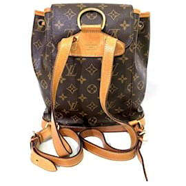 Louis Vuitton-Louis Vuitton Monogram Montsouris MM Rucksack-Braun,Andere,Monogramm