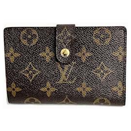 Louis Vuitton-Louis Vuitton Monogram Portemonnaie Viennese M61674 für Frauen-Braun,Andere,Monogramm