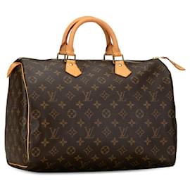 Louis Vuitton-Louis Vuitton-Monogramm schnell 35 Handtasche-Braun,Monogramm