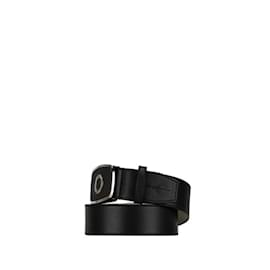 Bulgari-Bvlgari Bvlgari Men's Black Leather Belt-Black